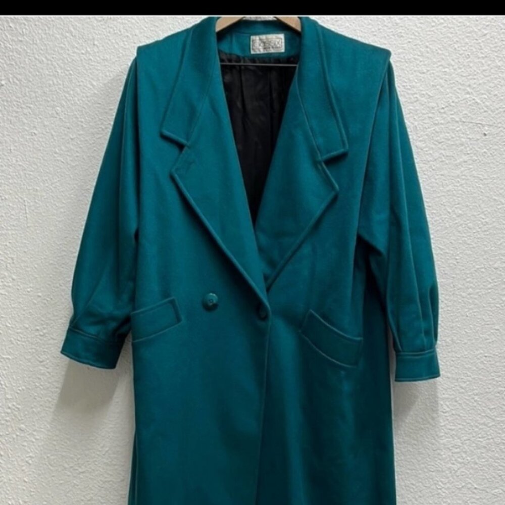 Classix teal vintage coat Pre-owned
